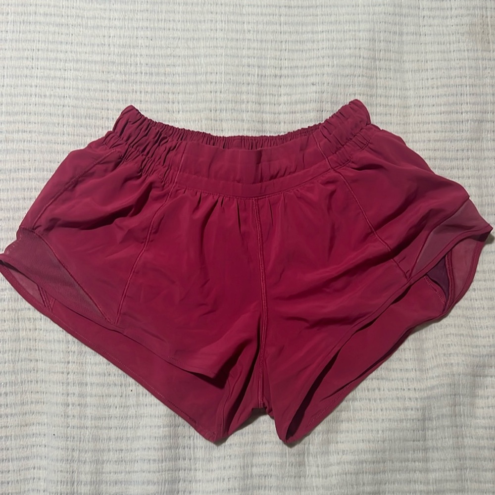 Lululemon Size 4 Low Rise Running Shorts